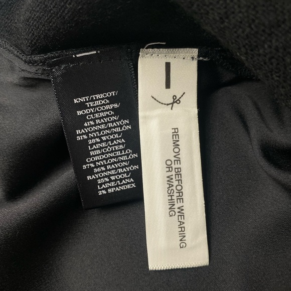 NWT Ann Taylor Black Embellished Sweater Size Medium - Picture 7 of 7